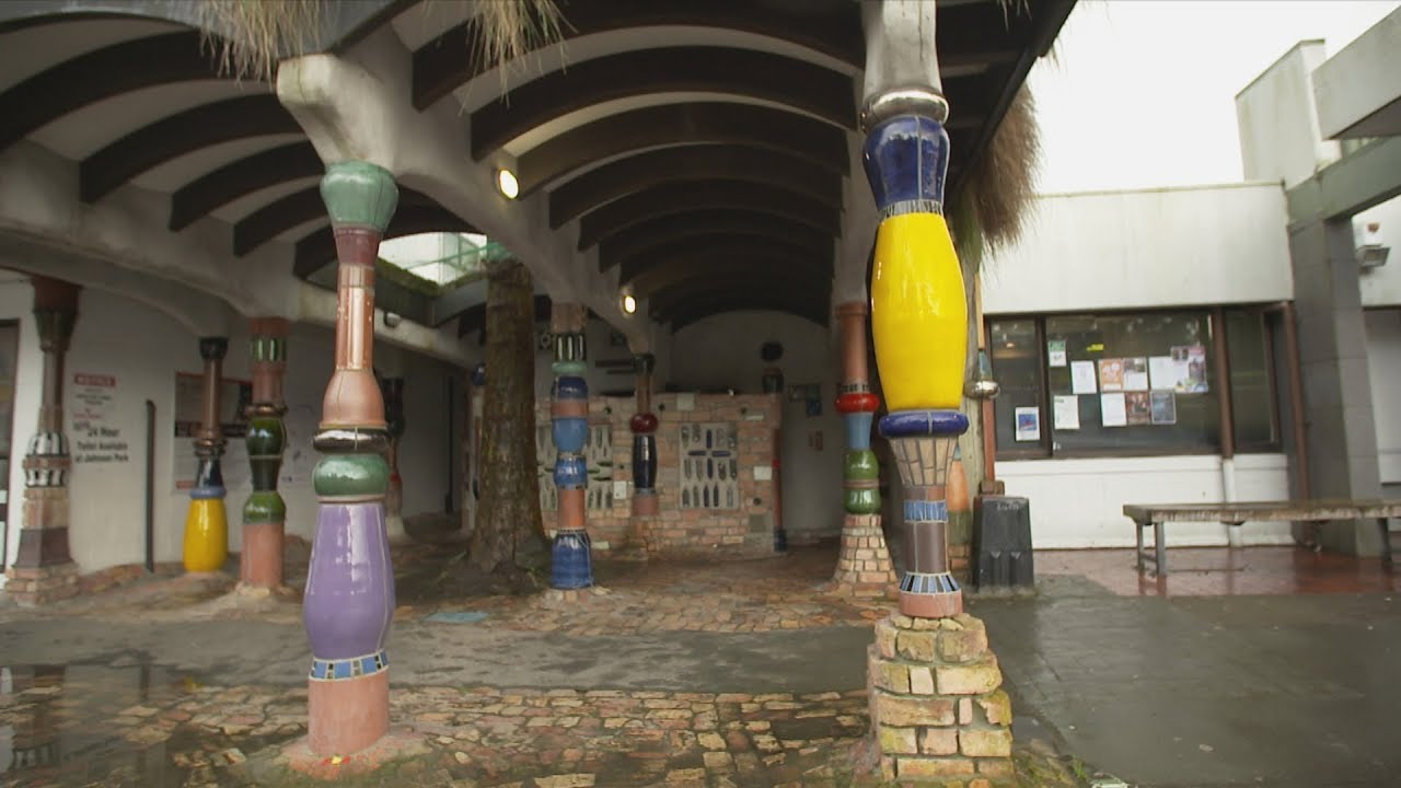 Small Northland town unveils new buildings in tribute to architect Friedensreich Hundertwasser
