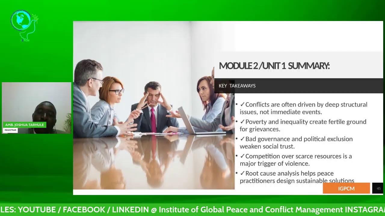 FREE PROESSIONAL DIPLOMA TRAINING IN PEACE AND CONFLICT MANAGEMENT