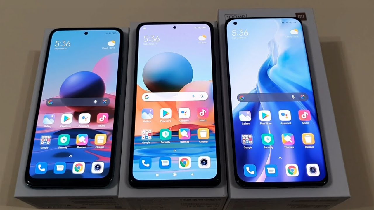 Xiaomi Mi 11, Redmi Note 10, Redmi Note 10 Pro, Samsung S20 Ultra - AMOLED Screen&Dual Speakers Test