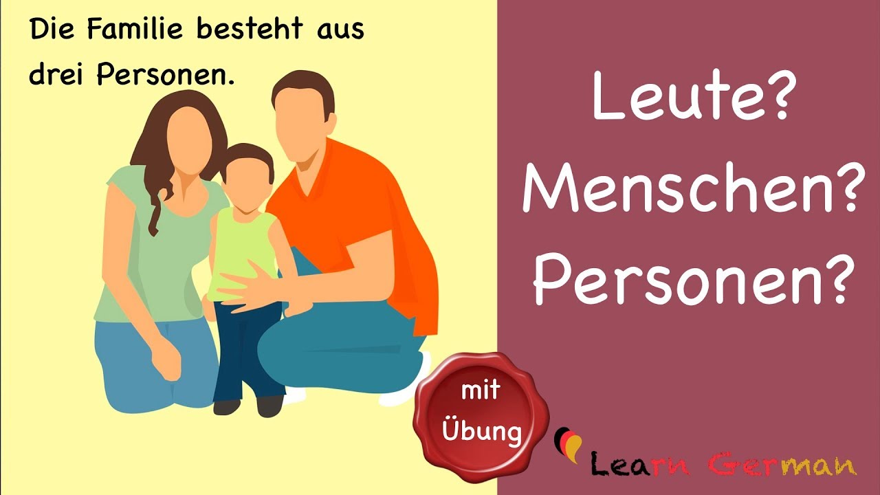 Leute, Menschen oder Personen? | Was ist richtig? | Common Mistakes in German | Learn German A1 - A2