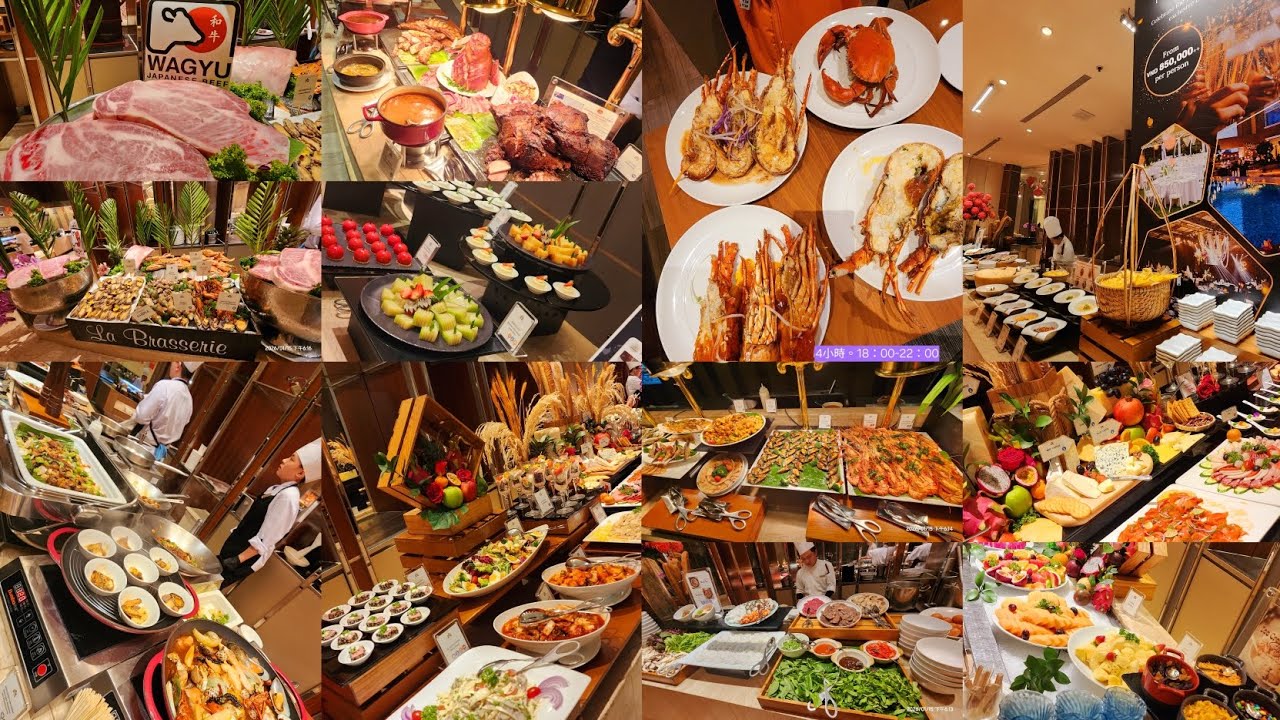 越南 南越 胡志明市 龍蝦螃蟹生蠔吃到飽〈西貢日航酒店〉〈Hotel Nikko Saigon〉La Brasserie Restaurant 。越南海鮮吃到飽餐廳