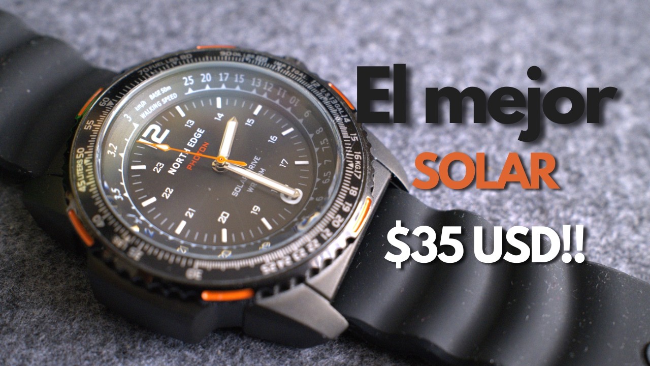 El mejor reloj de carga solar por menos de 35 dólares (Y no es CASIO)