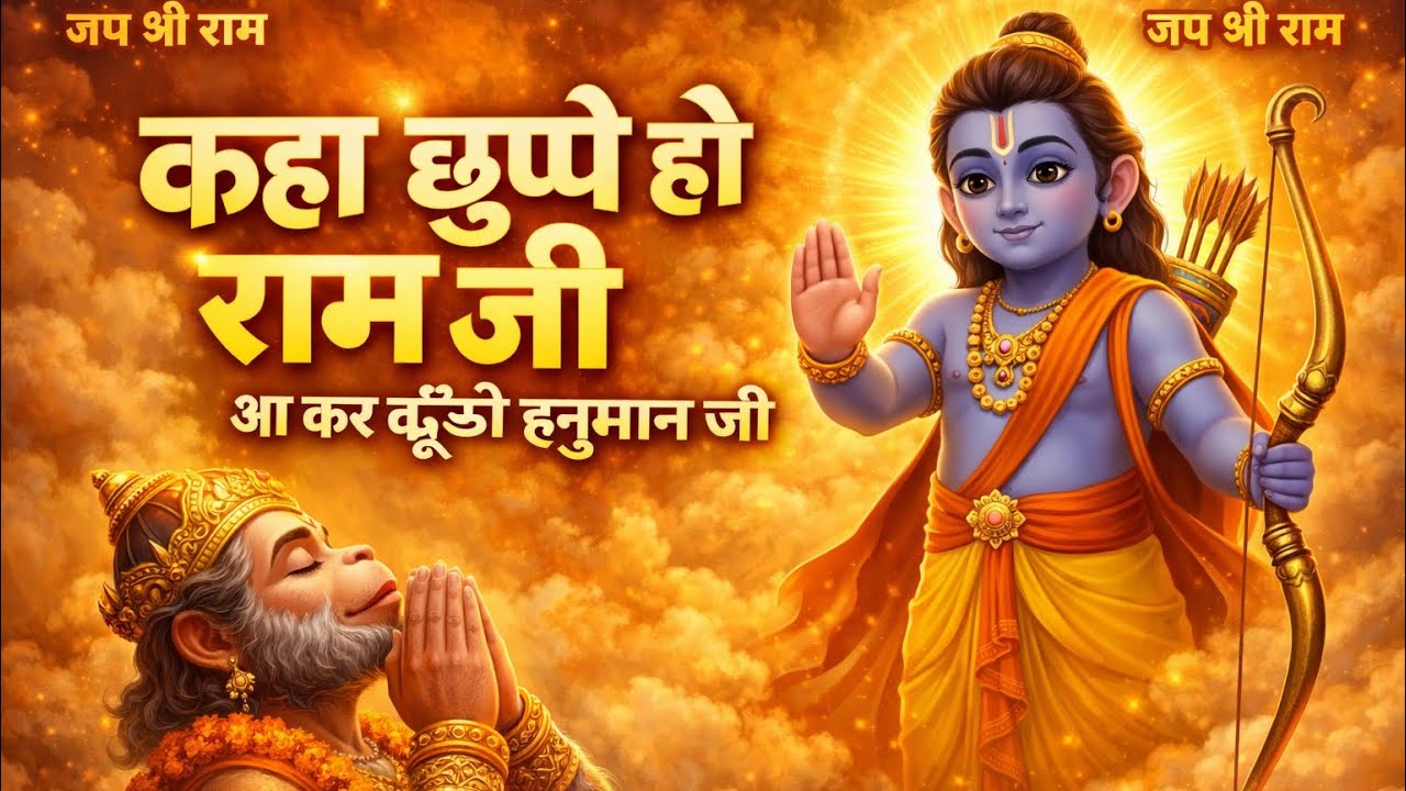 “कहाँ छुपे हो मेरे राम जी | ढूँढ रहे हैं हनुमान जी | जय सियाराम हनुमान भजन”