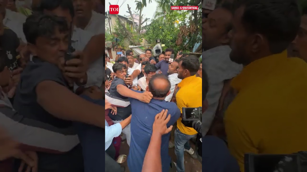 Mob Attacks Abhishek Banerjee In Sonarpur; Eggs, Stones, Shoes Thrown At TMC Leader #tmc #westbengal