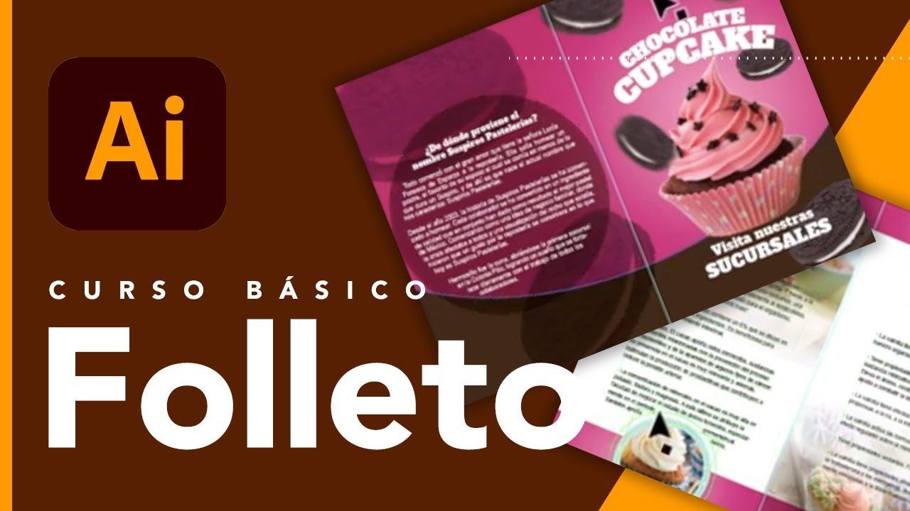 ¡NUNCA fue tan FÁCIL! 😱 Diseña un FOLLETO PROFESIONAL en Illustrator desde cero (Paso a Paso) 🎨✨