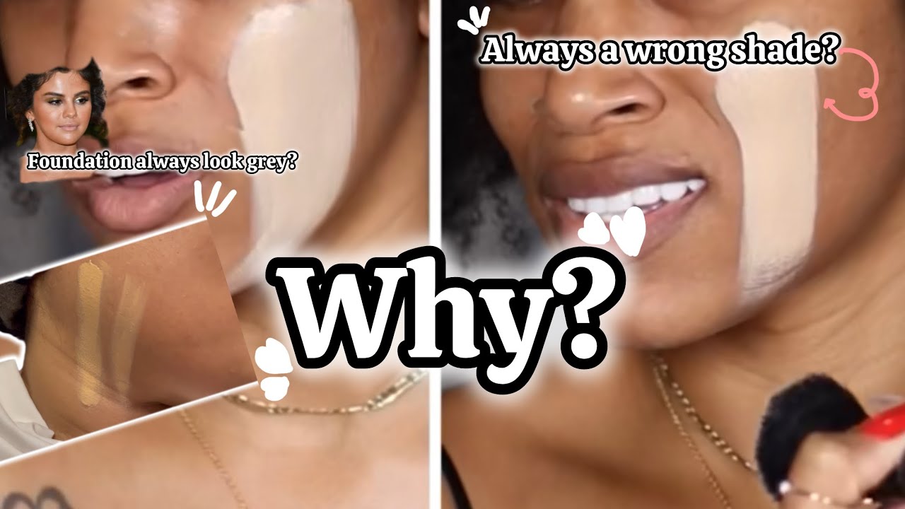 Why does foundation turns grey? #makeup 