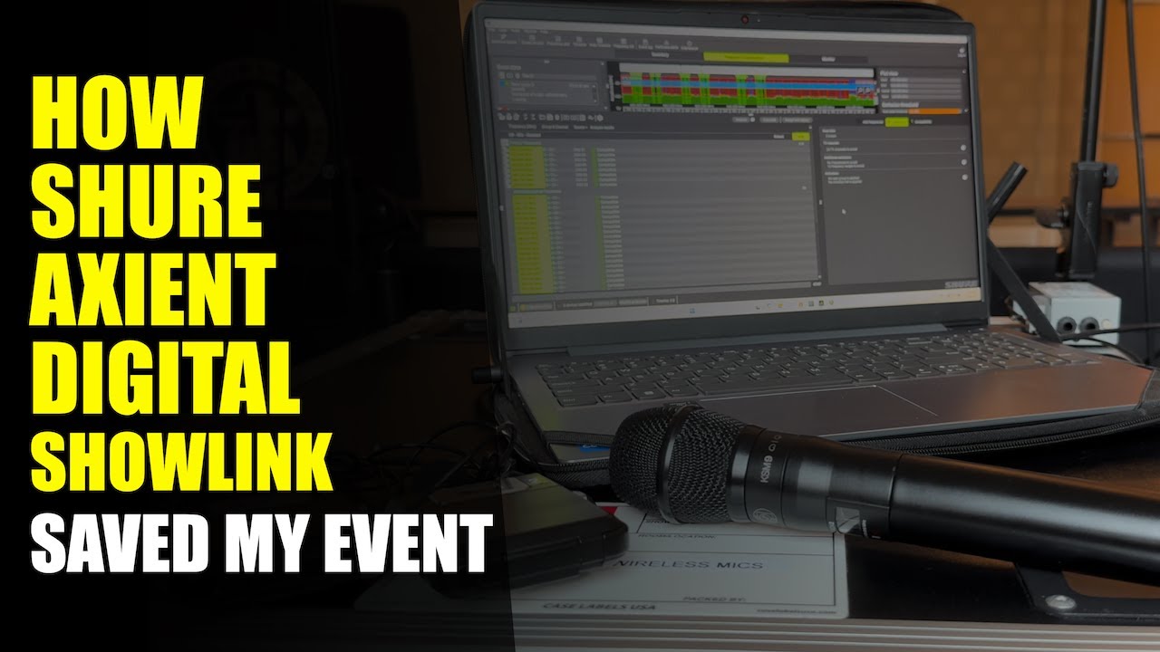 How Shure Axient Digital + ShowLink Saved My Event | In-Show Wireless Frequency Swap #AxientDigital