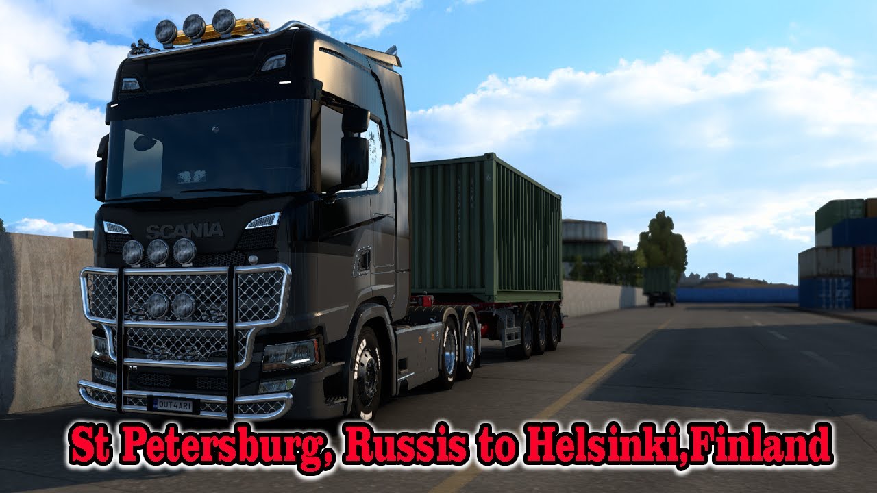 St Petersburg, Russis to Helsinki,Finland - Euro Truck Simulator 2 - Pro Mods 2.60