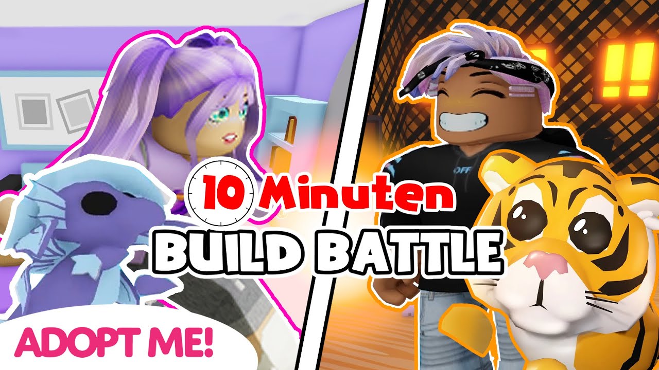 10 Minuten BUILD BATTLE in Adopt me! Dania vs. Kaan