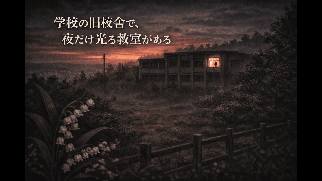 学校の旧校舎で、夜だけ光る教室がある