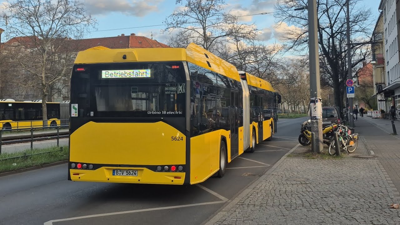 Bus Berlin | Aussetzermitfahrt im kompl. 155 von S+U Pankow bis Masurenstraße im Solaris GE24 5624