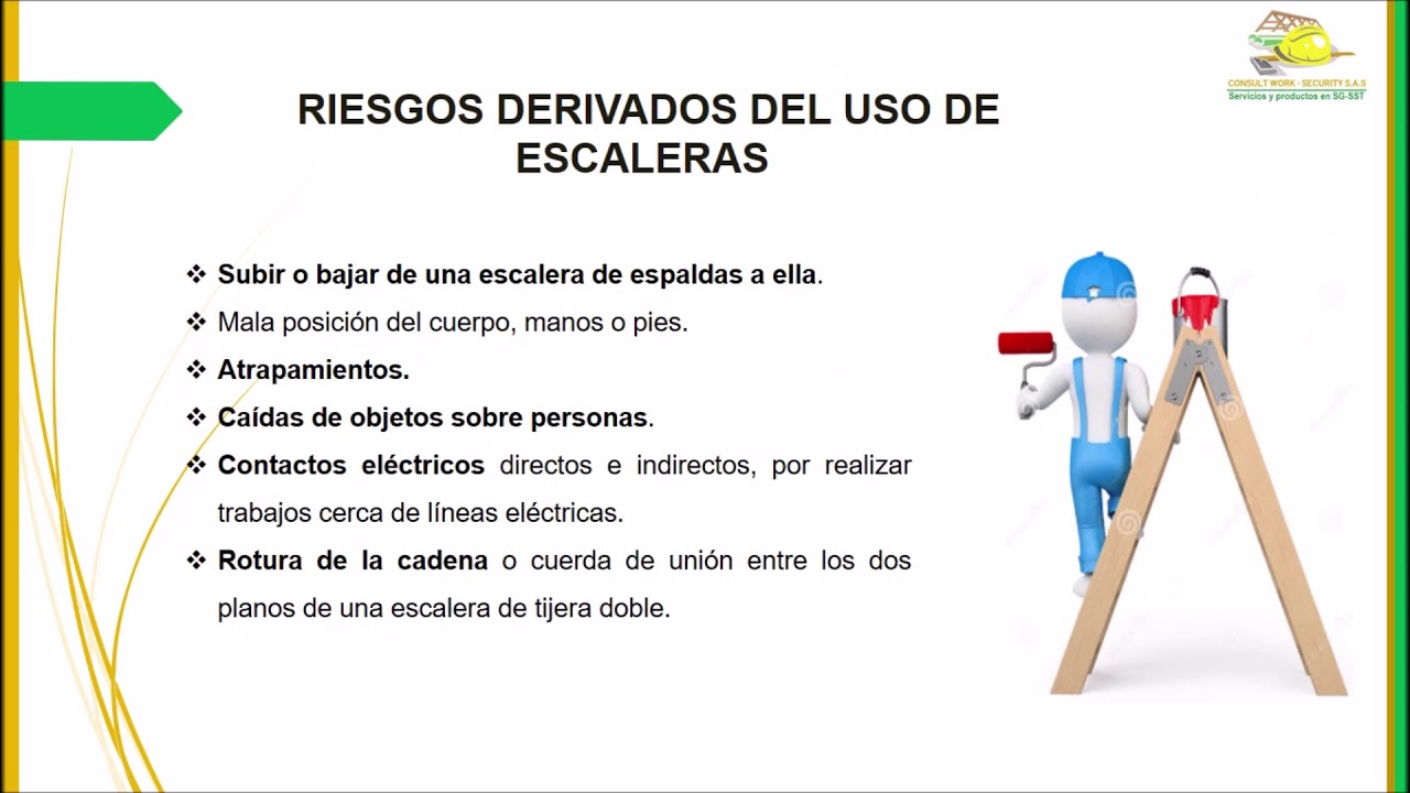MANEJO SEGURO DE ESCALERAS