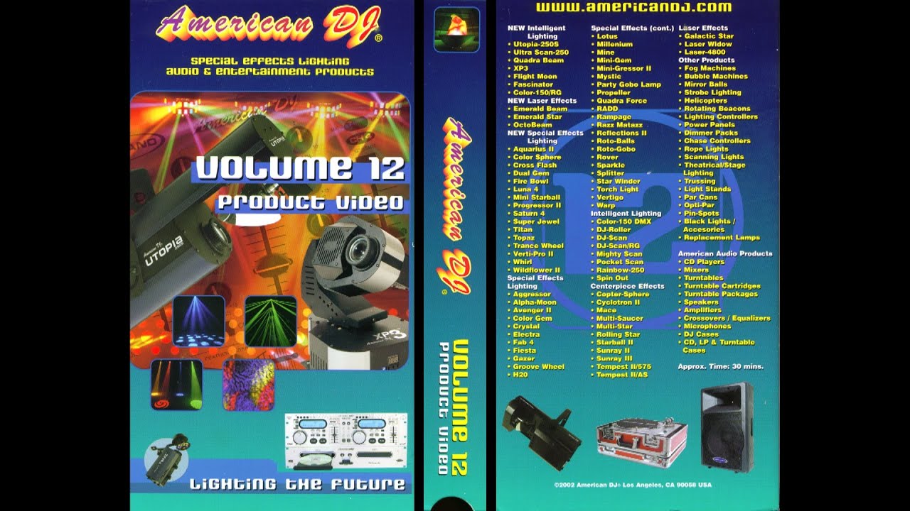 For Archival Purposes: ADJ Volume 12 Product Video 2001 [VHS]