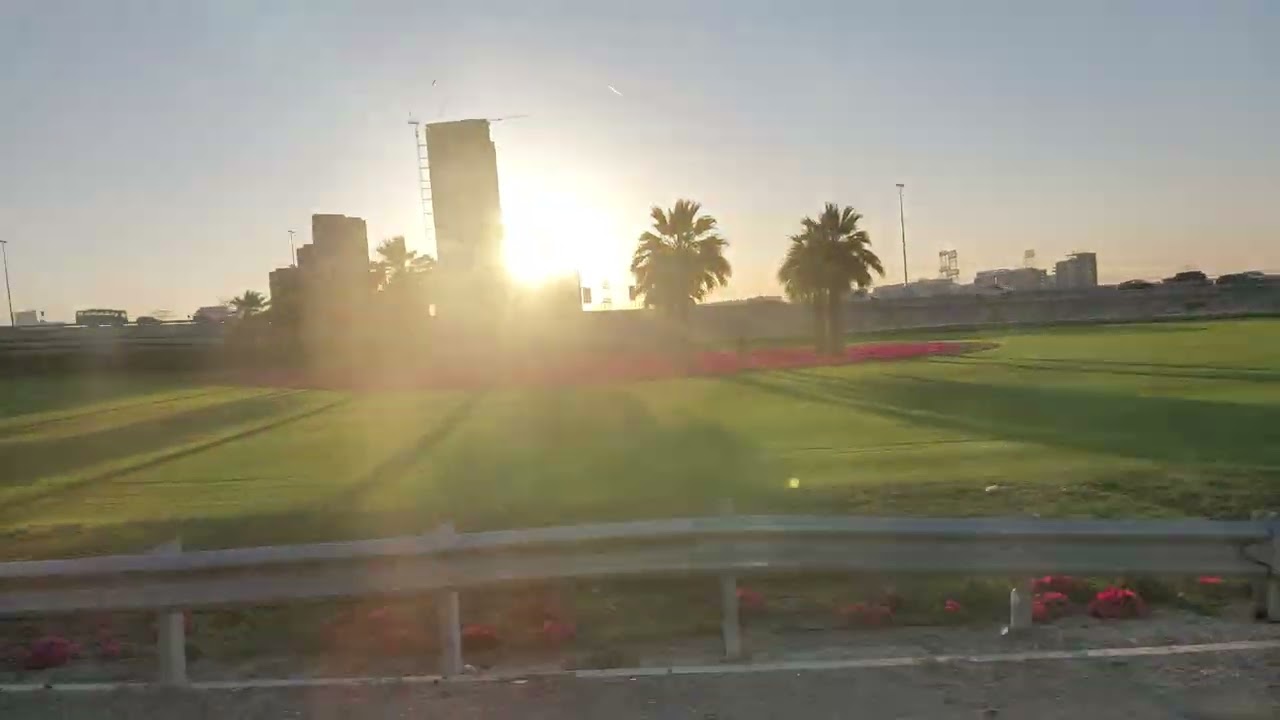 Beautiful landscape view dubai 