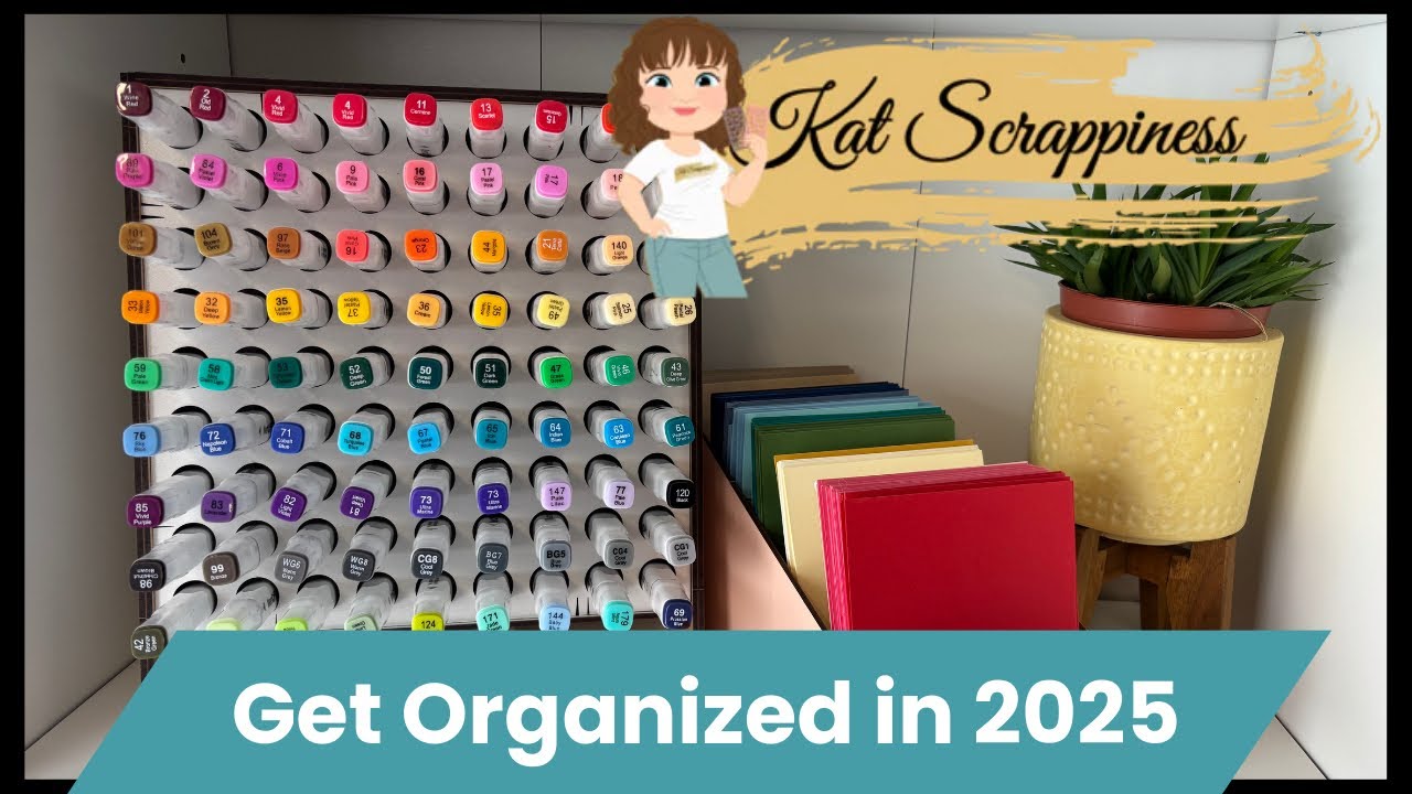Organize Your 2025 Craft Room with Kat Scrappiness Products ! #craftroomorganization
