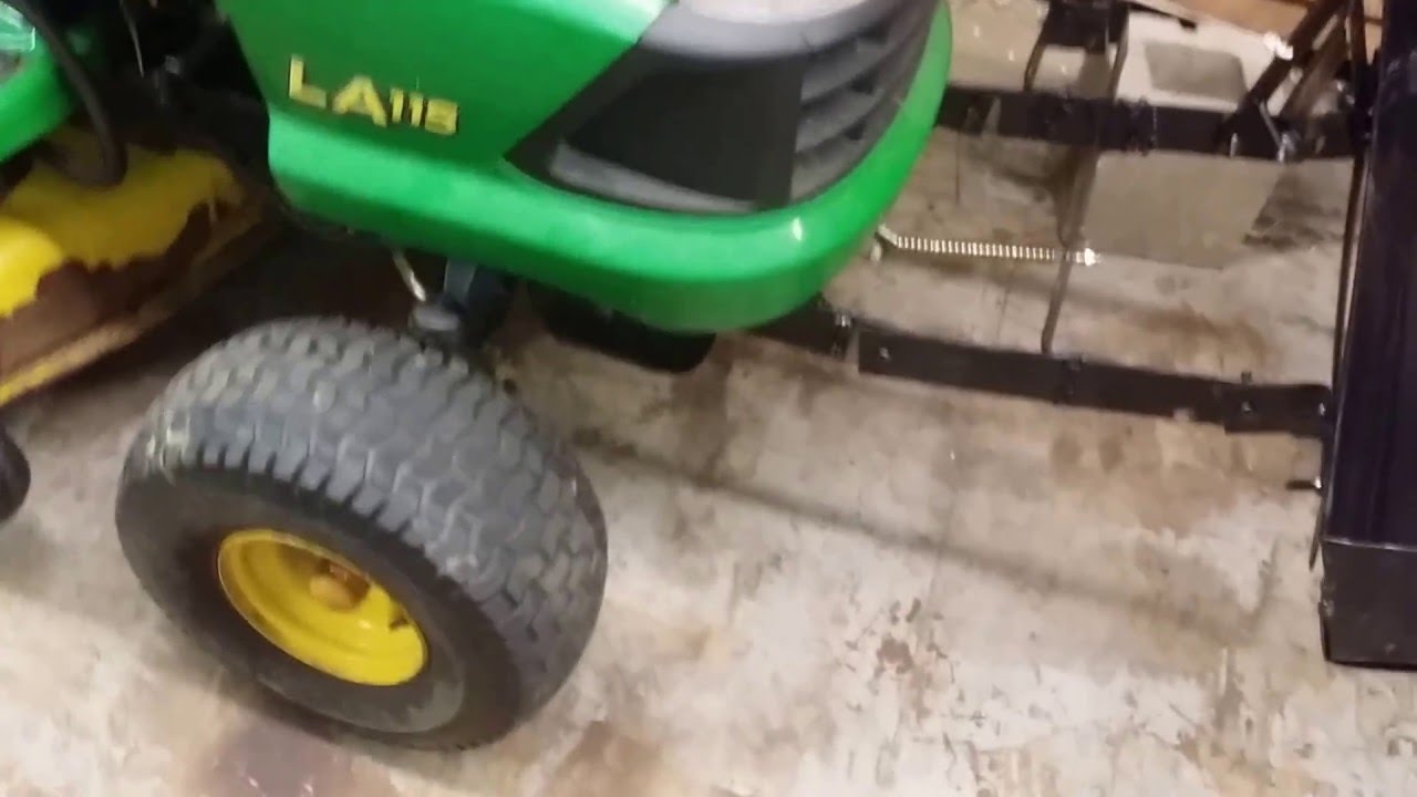 simple lawn tractor bucket build