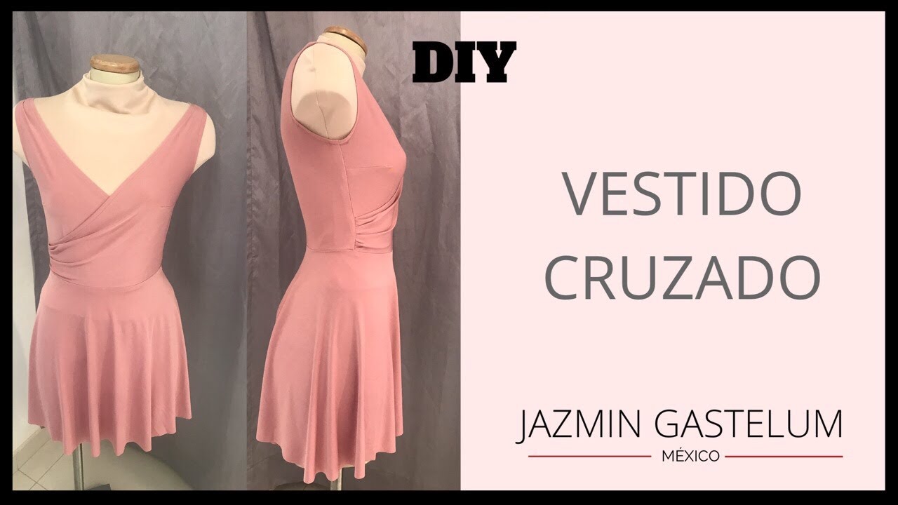 Vestido Drapeado Cruzado  Jazmin Gastelum