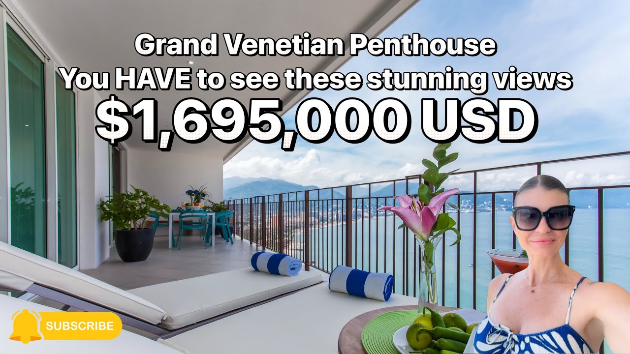Grand Venetian 1000-2503 Penthouse | Video Walk Thru | Condo for sale Puerto Vallarta $1,695,000 USD