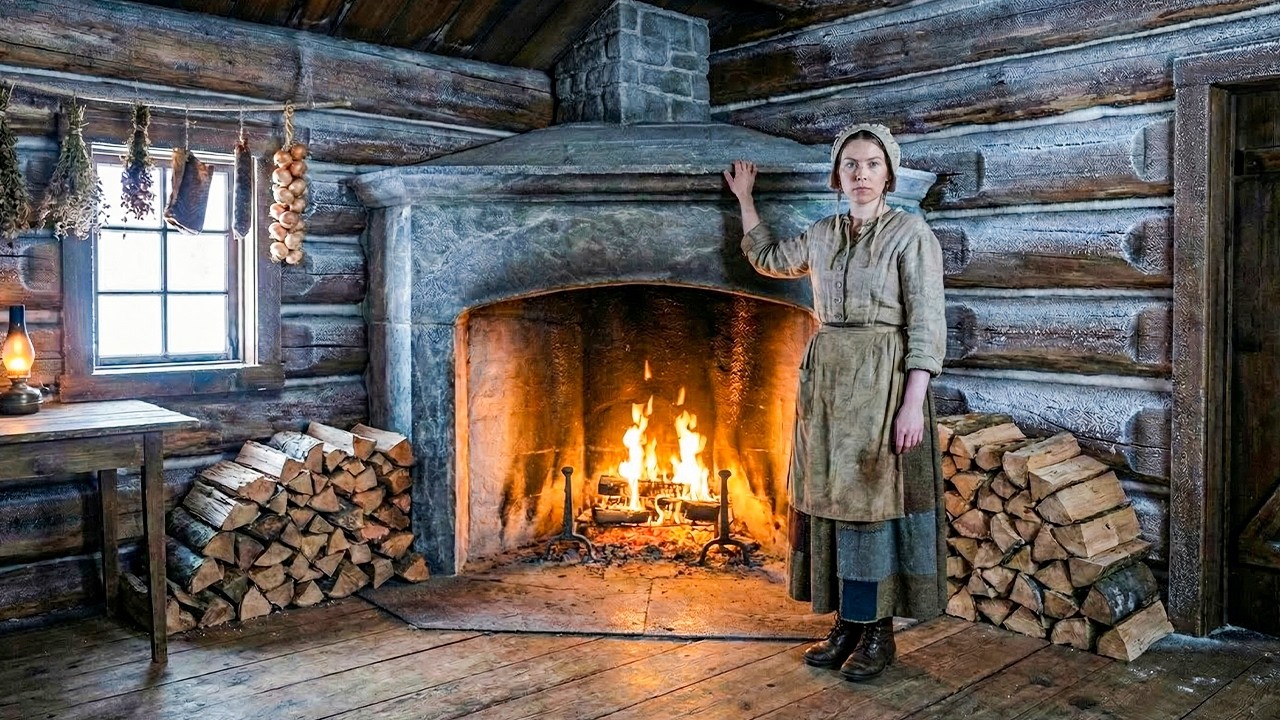She Built Her Fireplace in the 
