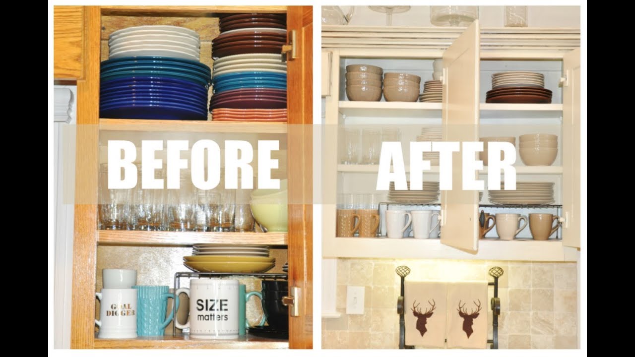 Amazing Dollar Tree Kitchen Organization Makeover | Pinterest Worthy Cabinets for $1