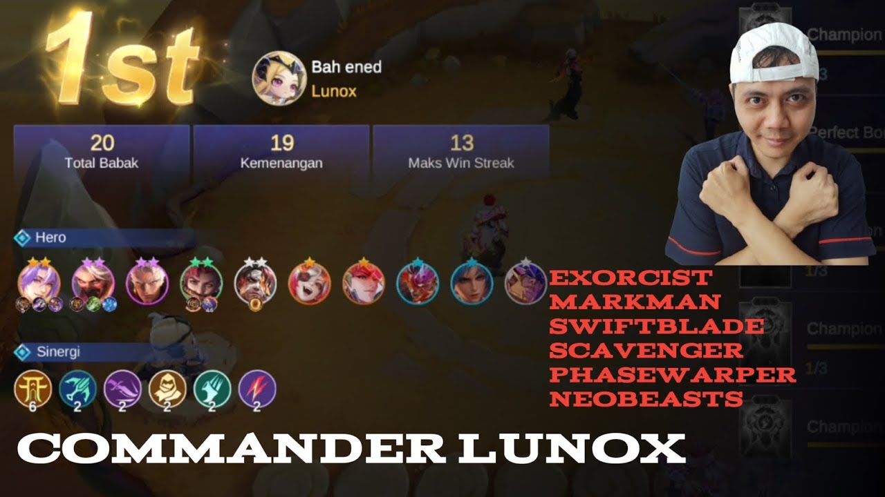 COMMANDER LUNOX | KEBURU RATA PLAYER NYA #mcgg #magicchessgogo 