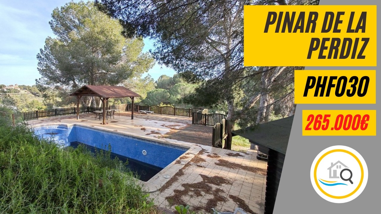 PHF030 Finca 4 bed 2 bath with pool 4200m² plot for sale in La Perdiz, Costa Blanca, Alicante, Spain