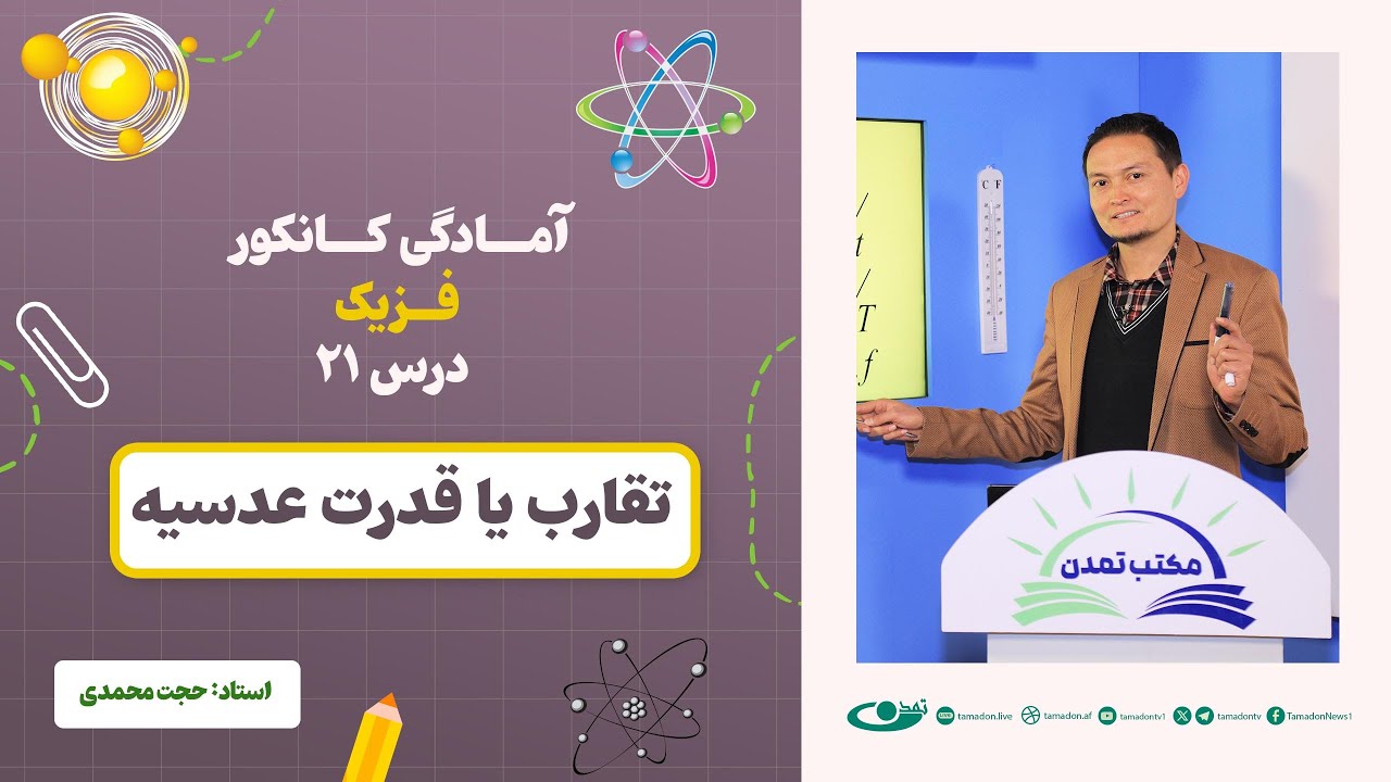 آمادگی کانکور فزیک - جلسه بیست و یکم - موضوع: تقارب یا قدرت عدسیه‌ها