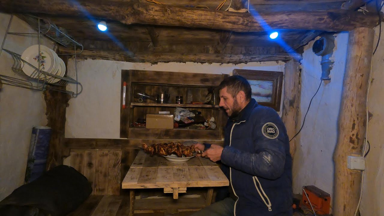 Diy storm shelter underground . 4 k video