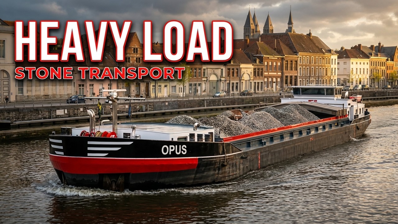 HEAVY INDUSTRY! 🚢🏗️ Loaded Barge 