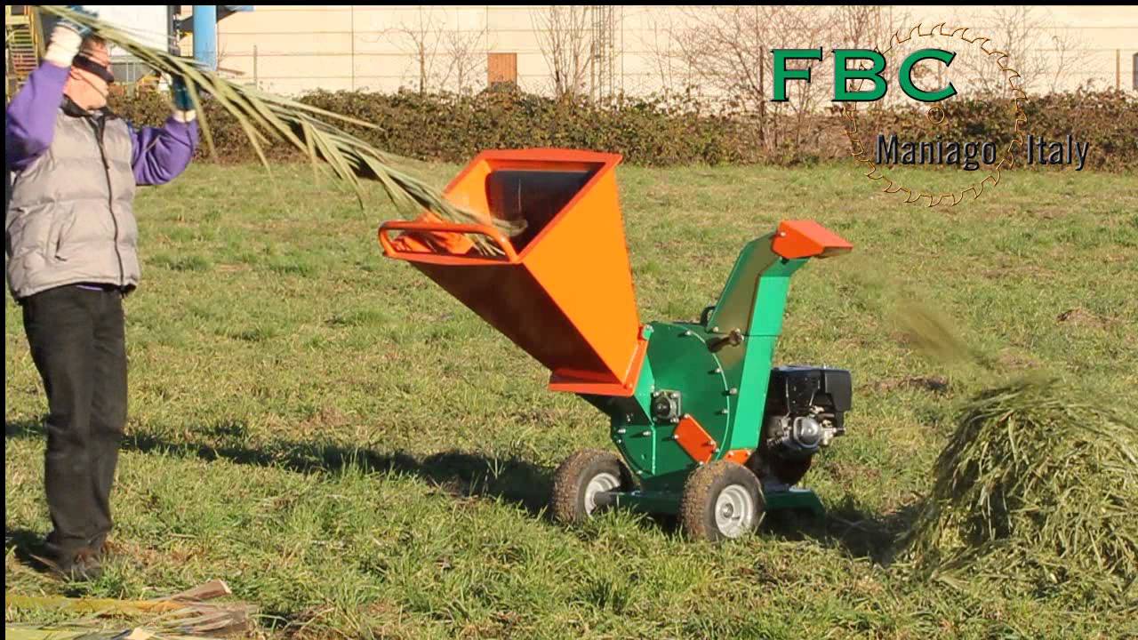 cippatore FBC per foglie di palma