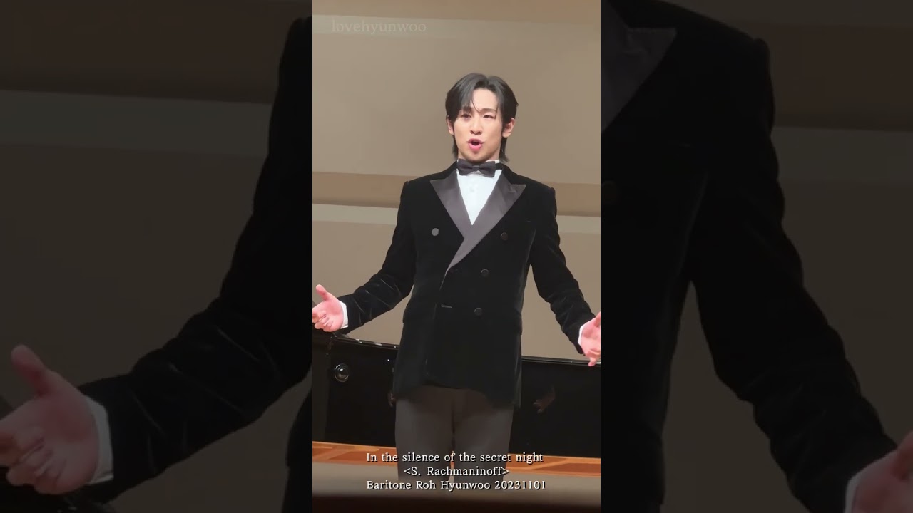 In the silence of the secret night Rachmaninoff baritone Roh Hyunwoo 바리톤 노현우 연세대 성악과 졸업연주회 20231101
