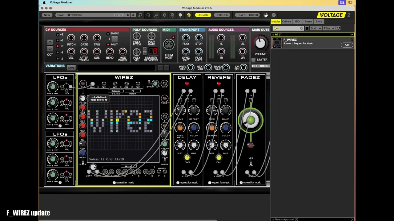 Wirez update root voices