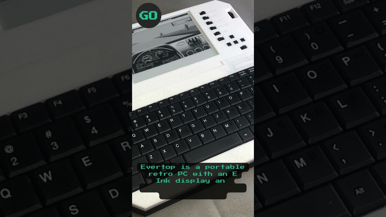 Evertop is a portable retro PC with an E Ink display and hundreds of hours of battery life