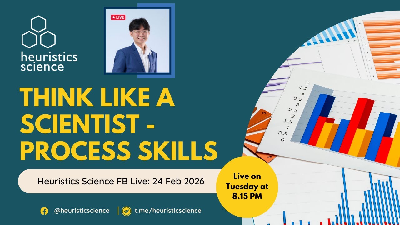 Think Like a Scientist: Process Skills, Heuristics Science FB Live, 24 Feb 2026, 8.15pm