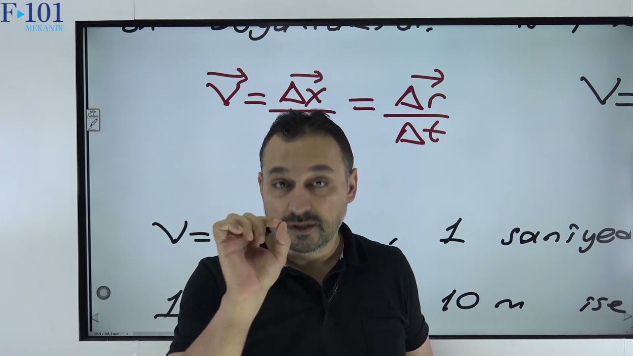 FİZİK 101. HAREKET KONUSU.  1. DERS. HIZ, SÜRAT, KONUM, YERDEĞİŞTİRME VE İVME NEDİR?
