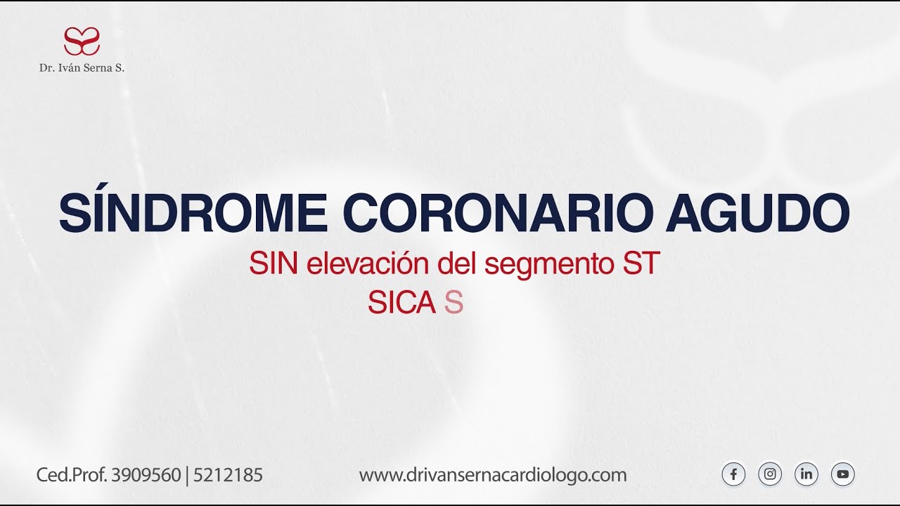 Síndrome coronario agudo sin elevación del segmento ST