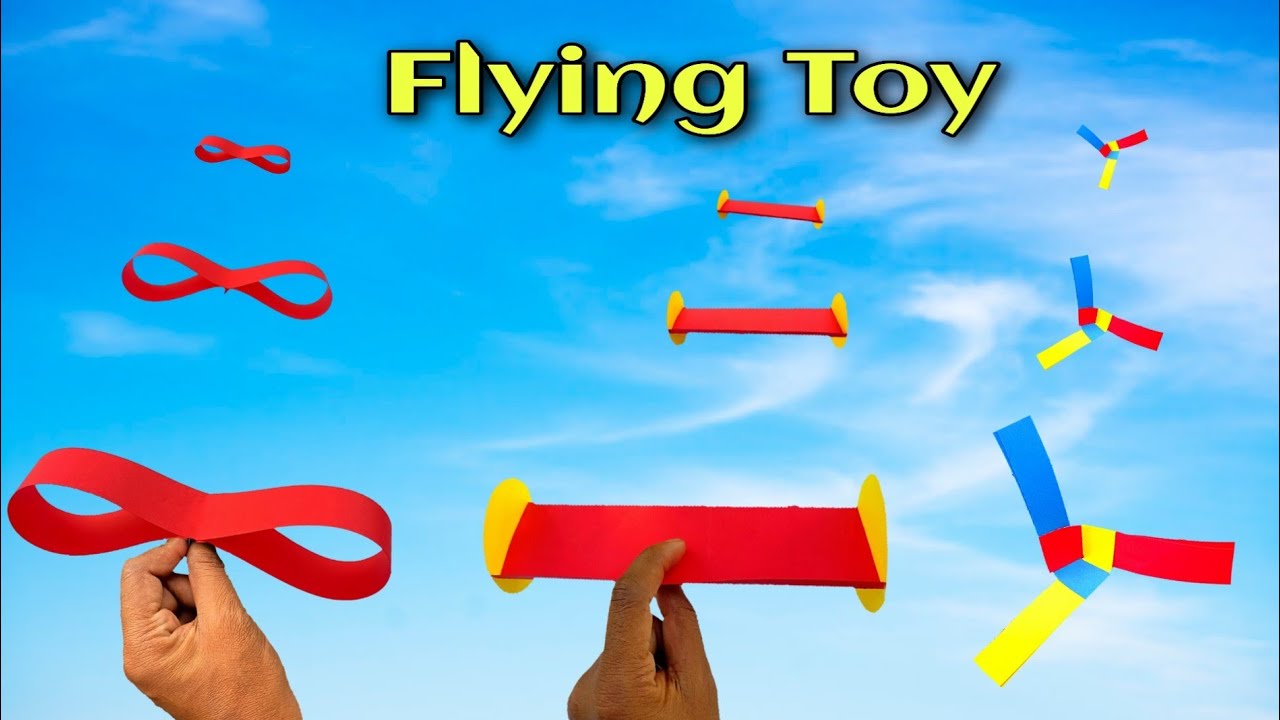3 Superb Flying Toy, Best Paper Toy Making, Paper Craft Toy Idea