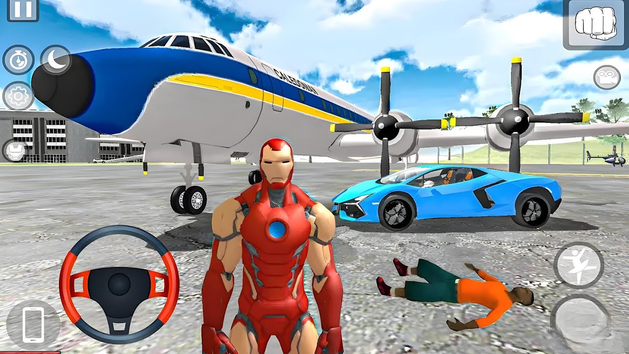 Indian Heavy Driver - Iron Man Update on Airport Fly Plane and Drive Monster Truck#2Android GamePlay