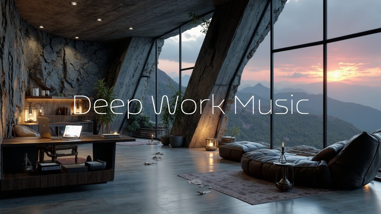Deep Work Music for Focused Study & Productivity | Relaxing Mountain View Ambient Beats