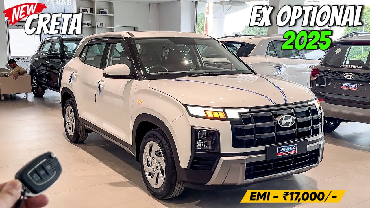 Hyundai Creta EX Optional 2025 ❤️ | Second Base मॉडल में सनरूफ | New Creta 2025 Detailed Review 