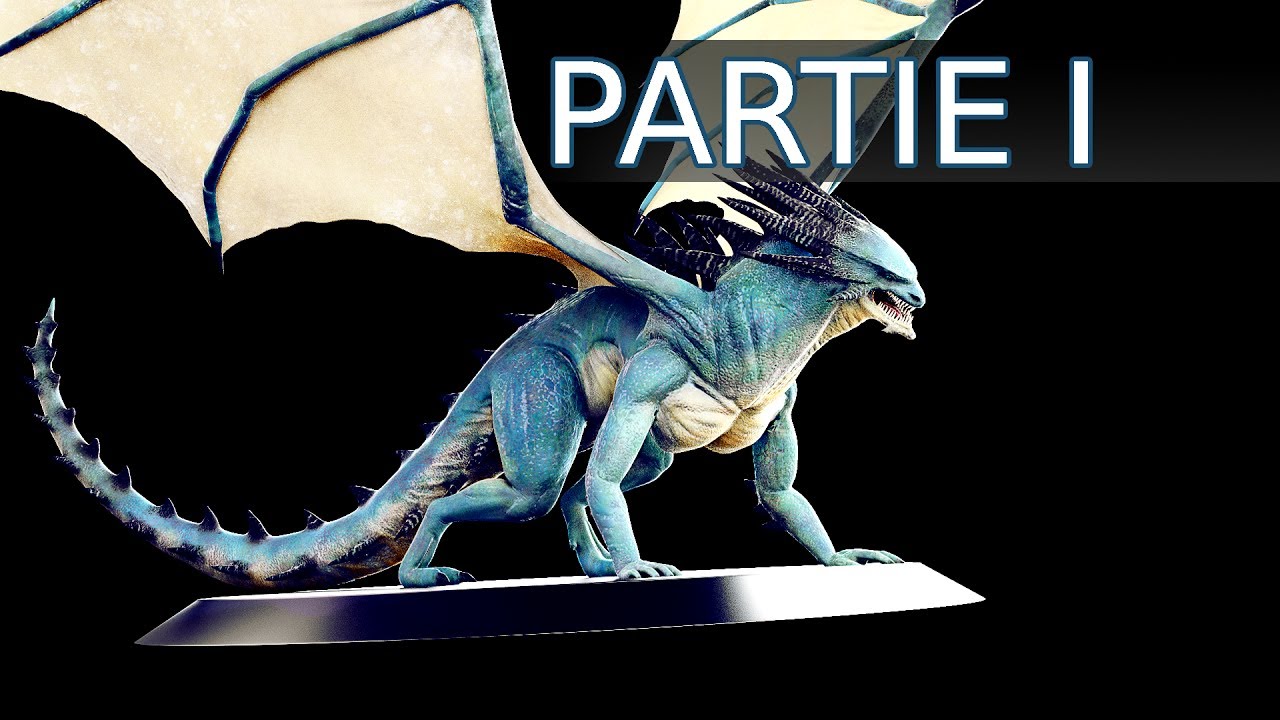 DRAGON SPEED MODELING - Part I (Blender, Zbrush)