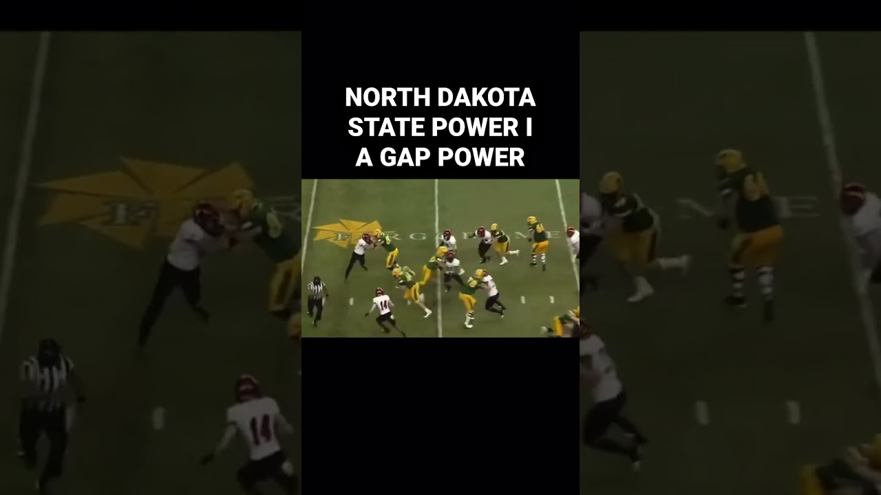 NORTH DAKOTA STATE OFFENSE POWER I A GAP POWER - FOOTBALL PLAYS FOR COACHES