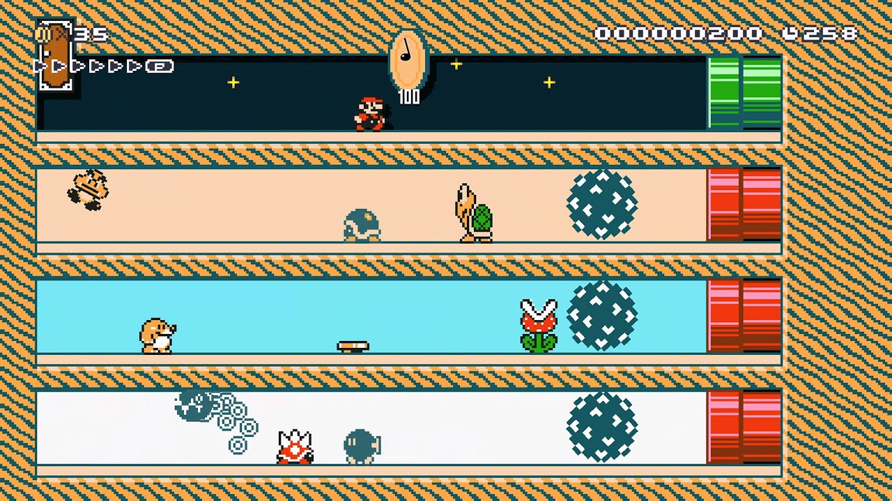 鉄球の制御 / Spike ball control by はちはち [Hachihachi] 🍄Super Mario Maker 2 | Switch 2 | No Commentary #dsm