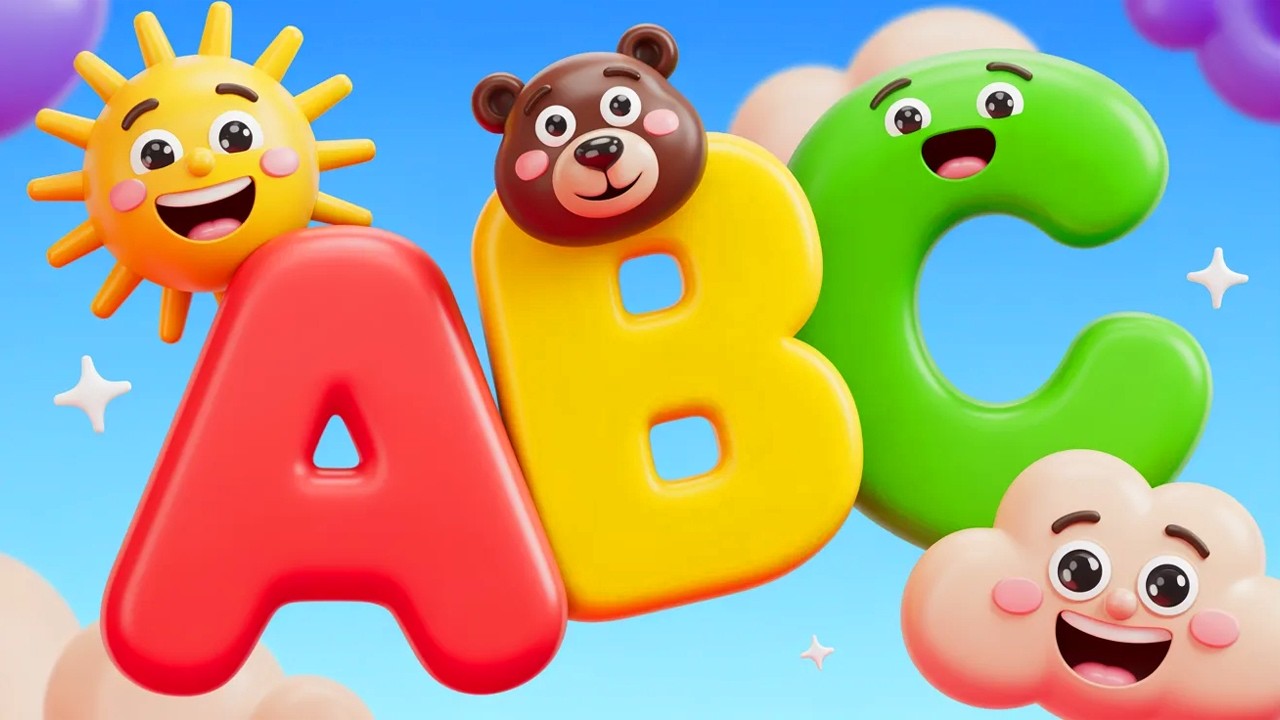 Песенка ABCD 🎵 Видео для дошкольников | Изучаем алфавит от А до Я с поездом для детей | #детскиес...