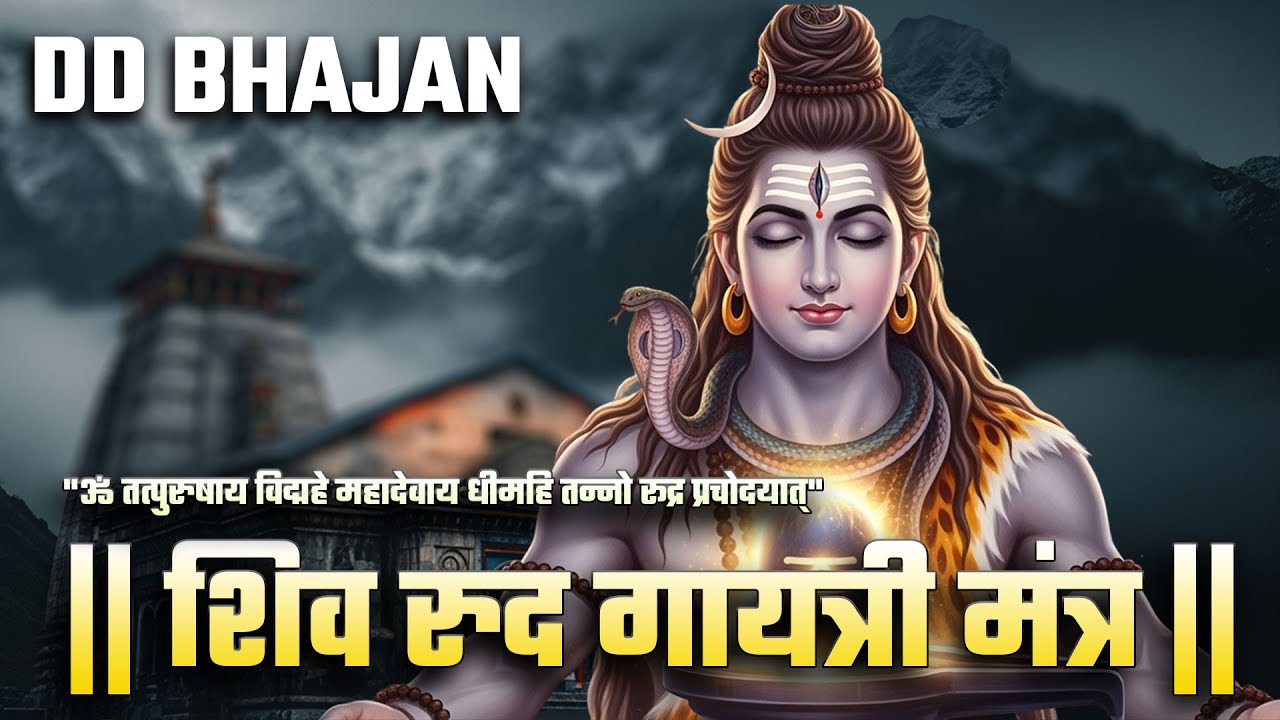 ॐ तत्पुरुषाय विद्महे | शिव रूद्र गायत्री मंत्र | Shiv Rudra Gayatri Mantra | DDBhajan | Rudrashtakam