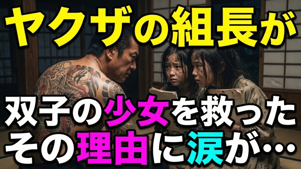 【衝撃】双子の持ってきた回覧板に「血文字のSOS」が…！ヤクザの俺、ブチギレ。震えて命乞いするクズ親をフルボッコｗ 孤独な極道が手に入れた“本当の家族”に涙が止まらない。