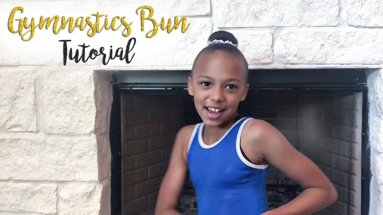 Gymnastics Competition Hairstyle Bun Tutorial| Yazmin SGG