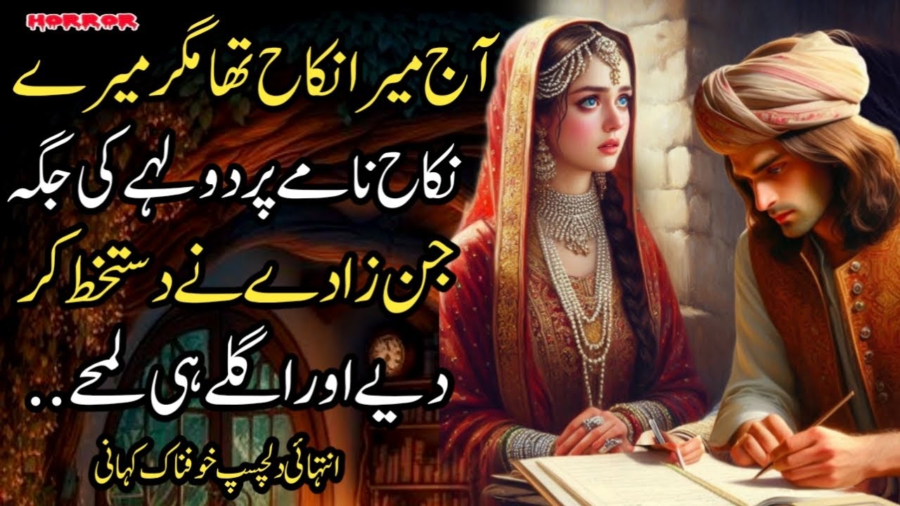 AJJ MERA NIKAH THA MAGAR NIKAH NAMY PER DULHEY KI JAGA JINZADY NAY DASTAKHAT KAR DIYE OR AGLE LAMHE