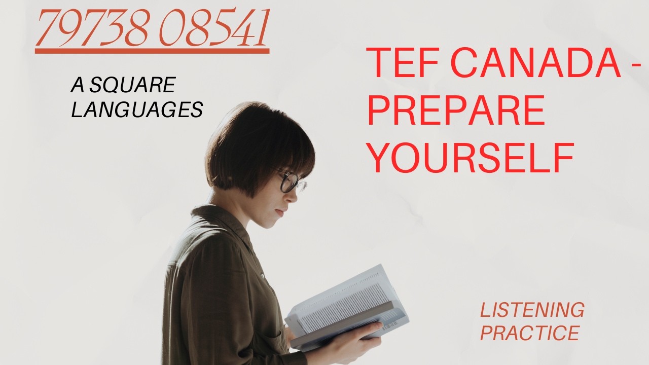 TEF SECTION SECTION B SPEAKING AND WRITING | TEF Canada Success Course for Beginners |