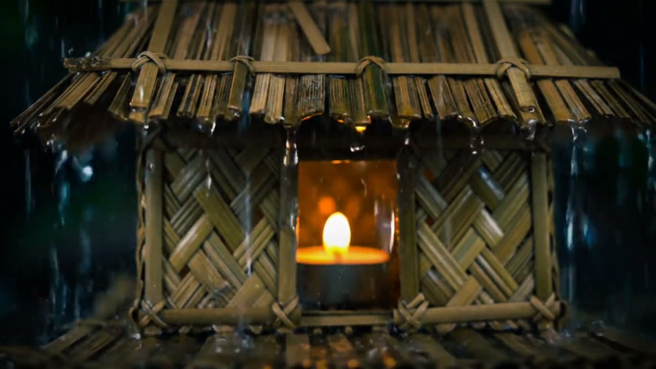 Rainy Night in a Wooden Cabin 🌧️ Cozy Ambience for Sleep, Relaxation & Deep Peace